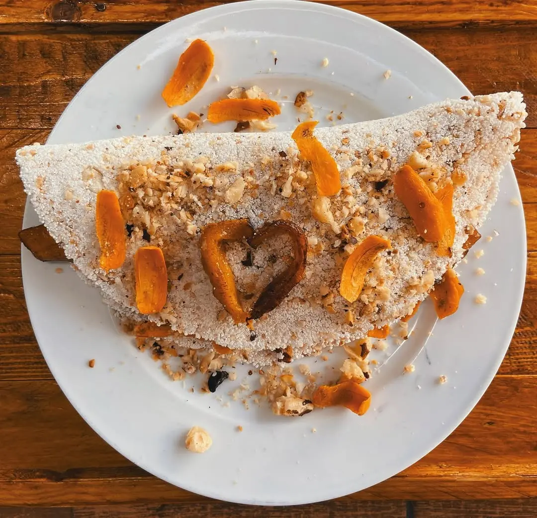 Tapioca recheada do Cheirinho da Manhã