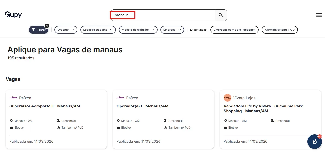 Identificando a plataforma de vagas
