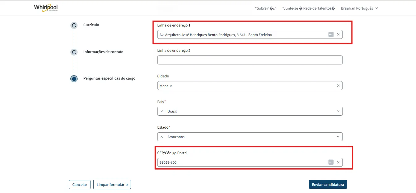 Preenchendo CEP e endereço corretamente