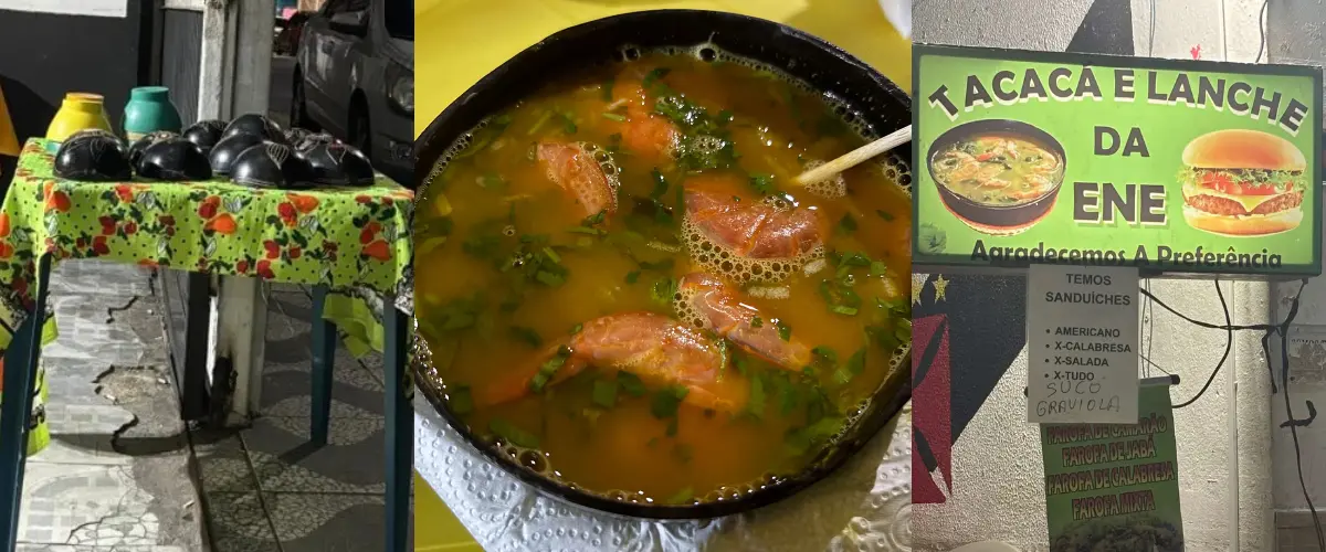 Cuia de tacacá no Tacacá da Ene